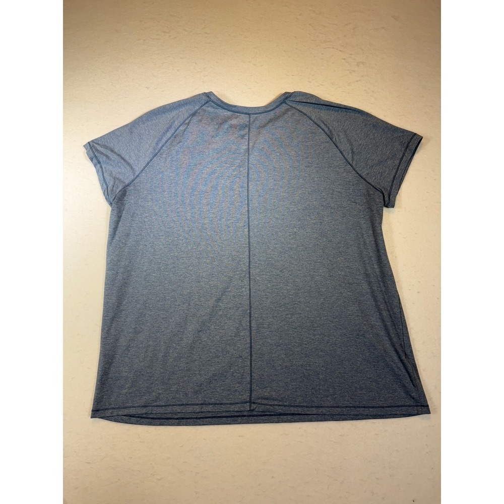 Eddie Bauer Womens XXL Heather Gray Short Sleeve Athletic T Shirt Top - Picture 2 of 3
